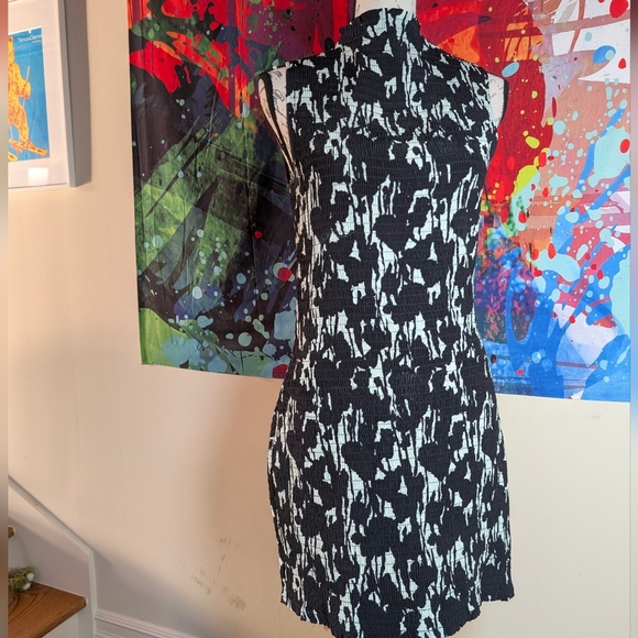 Proenza Schouler White Label Printed Smocked Mini Dress - Picture 8 of 8